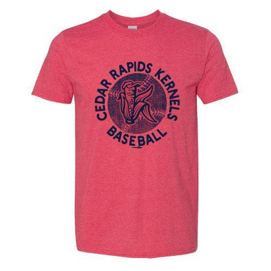 Cedar Rapids Kernels SoftStyle Adult Red T shirt