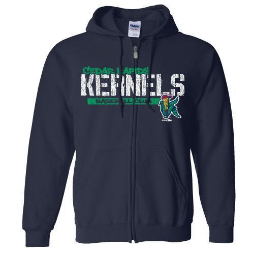 Cedar Rapids Kernels Full Zip Hooded Sweatshirt