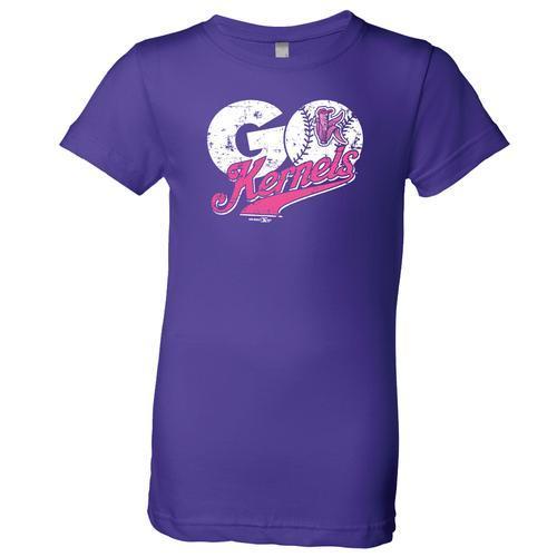 Cedar Rapids Kernels Girls Purple Kernels T