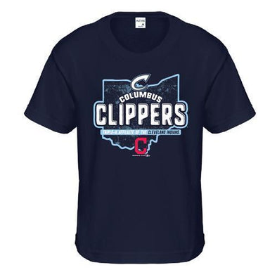 Columbus Clippers Bimm Ridder Youth Kris Affiliate Tee, Columbus Clippers