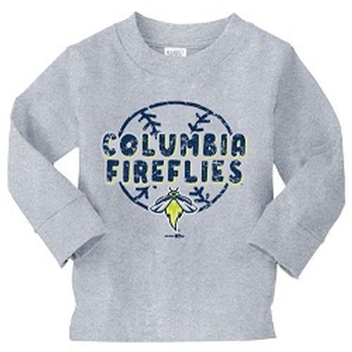 Columbia Fireflies Toddler Heather Grey Longsleeve Jeff Tee
