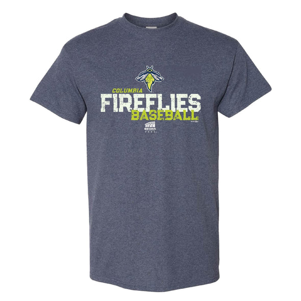 Columbia Fireflies Adult Heather Navy Segra Park Tee