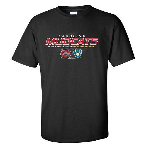 Carolina Mudcats Black Save Affiliate Tee