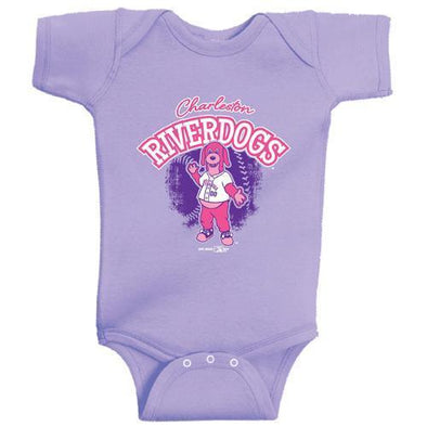 Charleston RiverDogs Infant Onesie Lavender