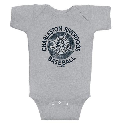Charleston RiverDogs Infant Onesie Gray