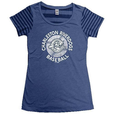 Charleston RiverDogs Charleston RiverDogs Youth Girls Striped Tee