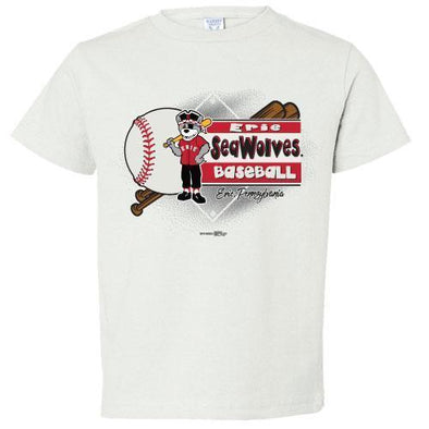 Erie SeaWolves BR Toddler White Tee