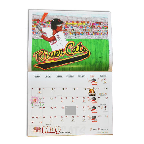 RIVER CATS CALENDAR 2020, SACRAMENTO RIVER CATS