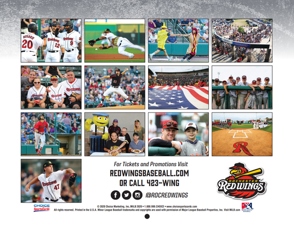 Rochester Red Wings 2020 Calendar