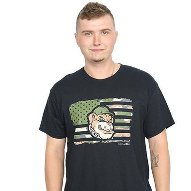 Mahoning Valley Scrappers Military Flag Scrappy Tee