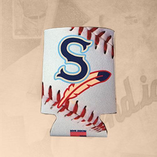 Spokane Indians White Can Cooler