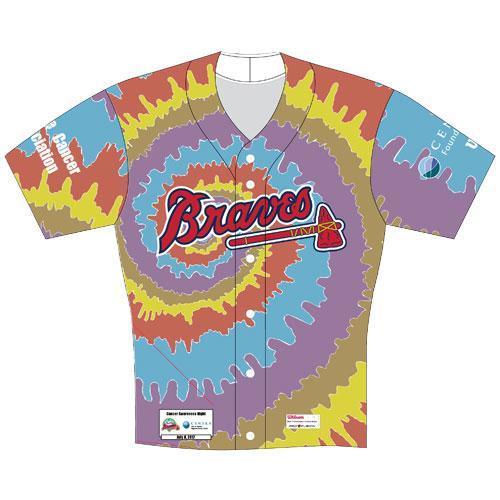 Danville Braves 2017 Cancer Awareness Jersey
