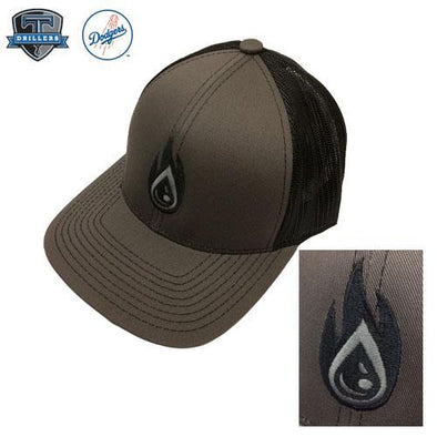 Adjustable Black Mesh Flaming Oil Drop Cap