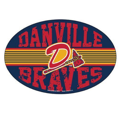 Danville Braves Vinyl Car Sticker - Color