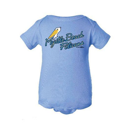 Myrtle Beach Pelicans BIMM RIDDER INFANT CAROLINA BLUE ONESIE