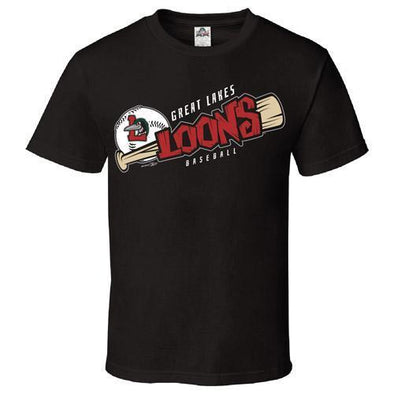 Great Lakes Loons Caveman Bat Tee - Youth