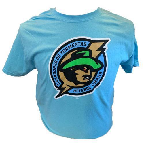 Omaha Cazadores de Tormentas COPA Youth Sky Primary Logo Tee