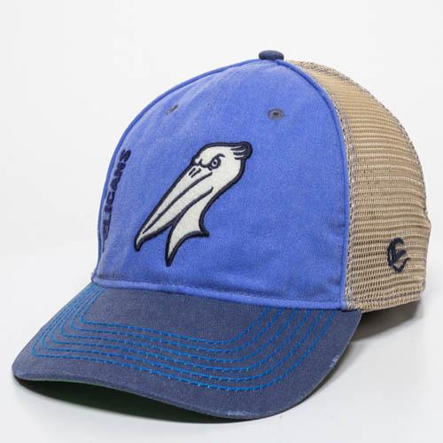 MYRTLE BEACH PELICANS OUTDOOR CAP CAROLINA BLUE HANK ADJUSTABLE CAP