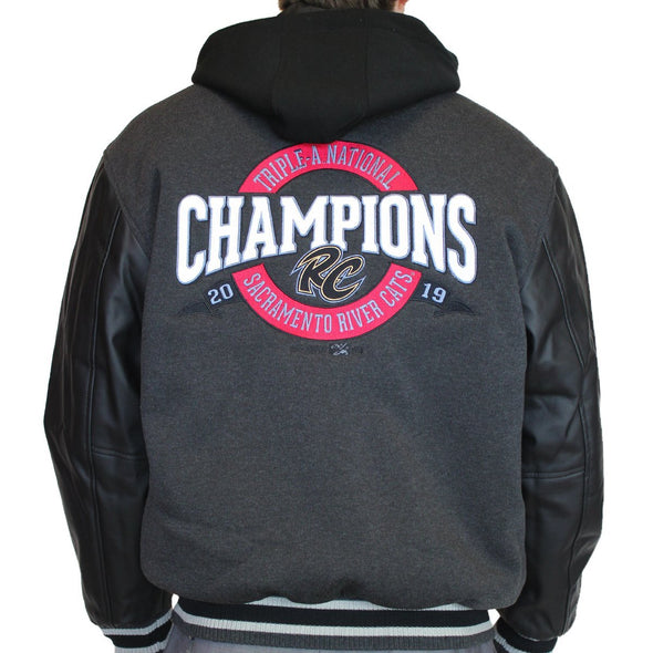 CHAMPIONS EMBROIDERED HOODED JACKET, SACRAMENTO RIVER CATS