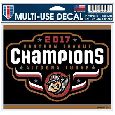 Altoona Curve Eastern League Champions Multi-Use Decal