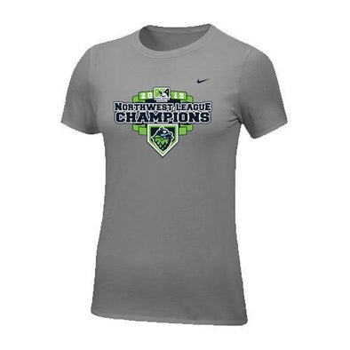 2015 Championship Women's T-shirt - Gray, Hillsboro Hops