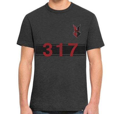 Indianapolis Indians Charcoal 317 47' Scrum Tee