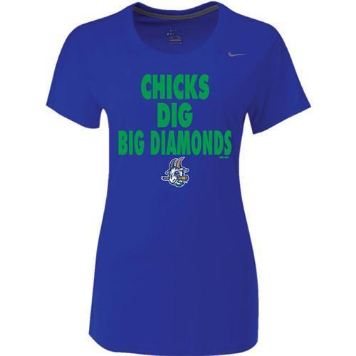 Hartford Yard Goats Womens "Chicks Dig..." Tee