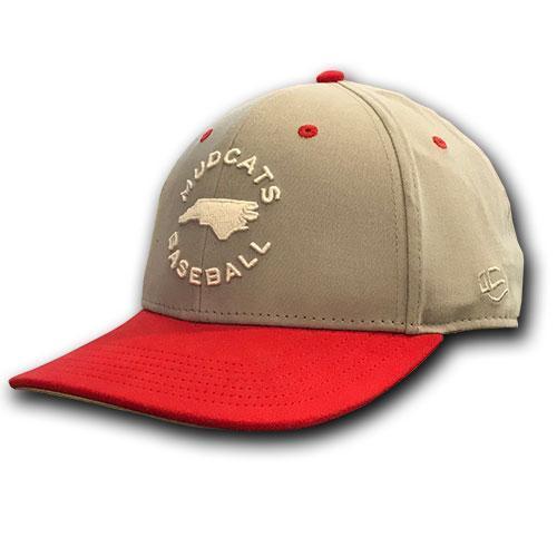 Carolina Mudcats Grey/Red Chill State Hat