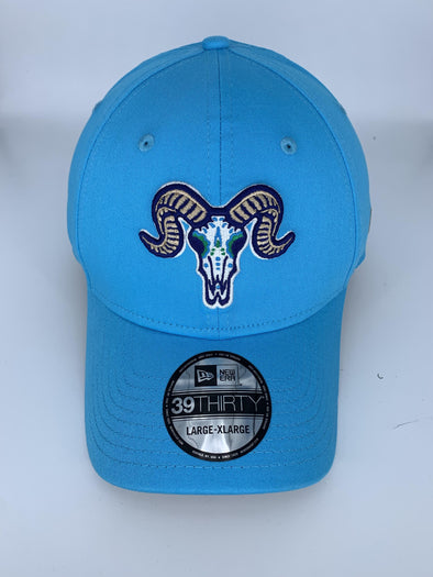 Hartford Yard Goats New Era Los Chivos Flex Fit in Teal