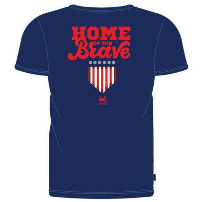 Greenville Drive Coast Navy Home of the Brave Tee