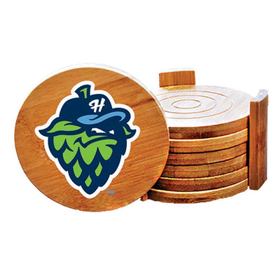 Wooden Coasters Set, Hillsboro Hops