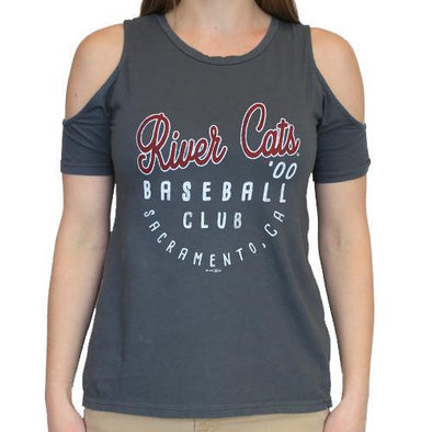 COLD SHOULDER T LADIES, SACRAMENTO RIVER CATS