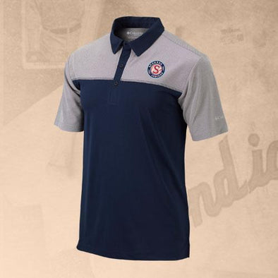 Spokane Indians Columbia Front Nine Navy Logo Polo