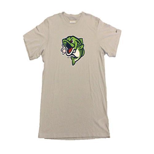 Gwinnett Stripers Columbia Solarshield Cap Logo Short Sleeve Tee- Gray