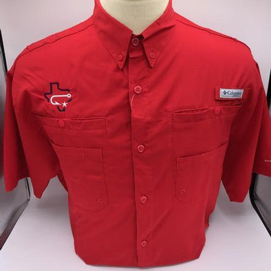 Columbia - Fishing Shirt - Tamiami - Fauxback - Red
