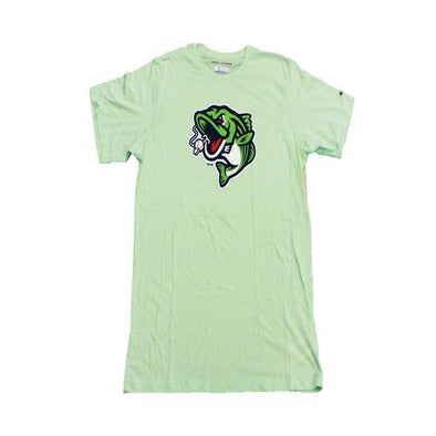 Gwinnett Stripers Columbia Solarshield Cap Logo Short Sleeve Tee- Keylime Green