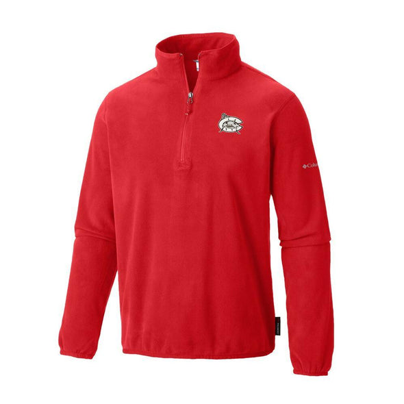 Carolina Mudcats Red Columbia Ridge Repeat Fleece 1/2 Zip