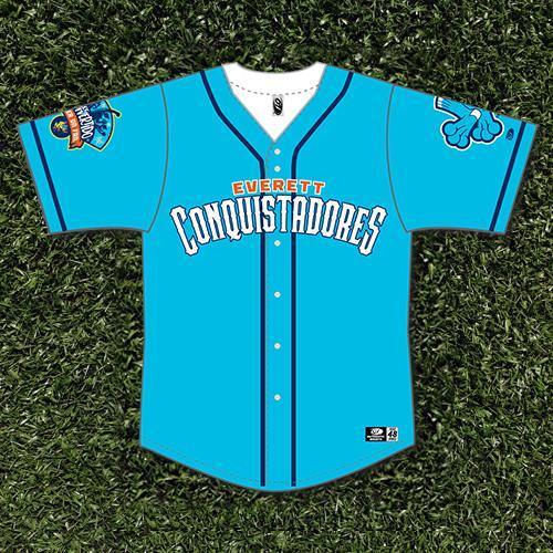 Everett AquaSox Conquistadores Replica Jersey