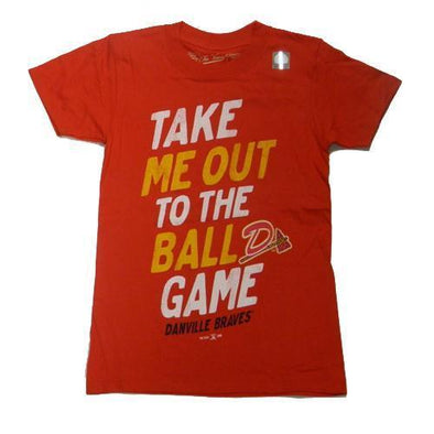Danville Braves Youth Heavyweight Retro Brand Red T-Shirt