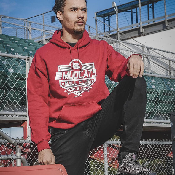 Carolina Mudcats Crimson Plate Hood