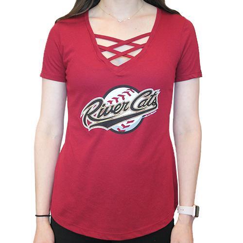 CRISSCROSS TEE, SACRAMENTO RIVER CATS