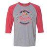 Danville Braves Adult 3/4 Sleeve Tri-Blend Raglan