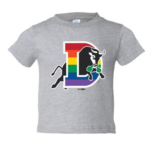 Durham Bulls Toddler Rainbow T-Shirt
