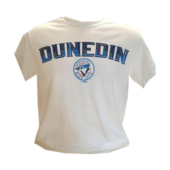 Dunedin Blue Jays DBJ White Tartan Tee