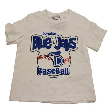 Dunedin Blue Jays DBJ Zoller White Baby Tee