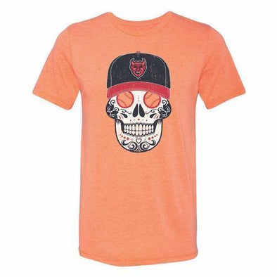 Copa Demonios Sugar Skull Tee, Orange