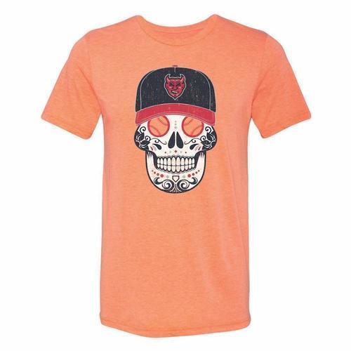 Copa Demonios Sugar Skull Tee, Orange