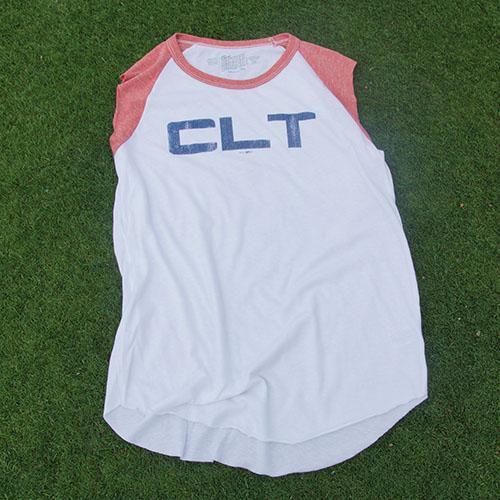 Charlotte Knights Women's CLT Raglan Tank