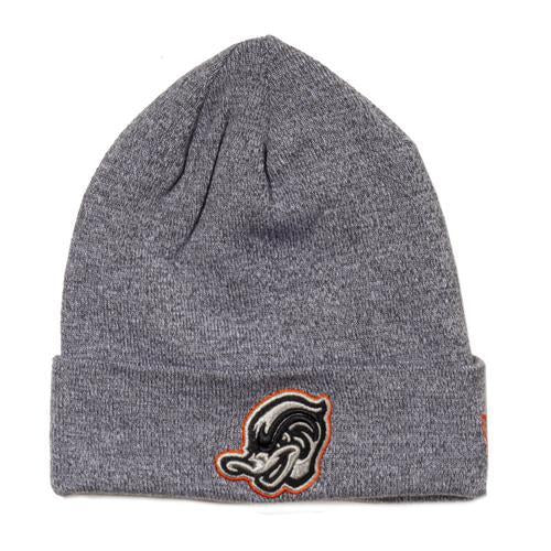 Gray Knit Wood Ducks Hat