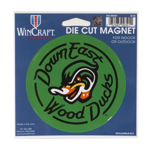 Green Die Cut Wood Ducks Magnet